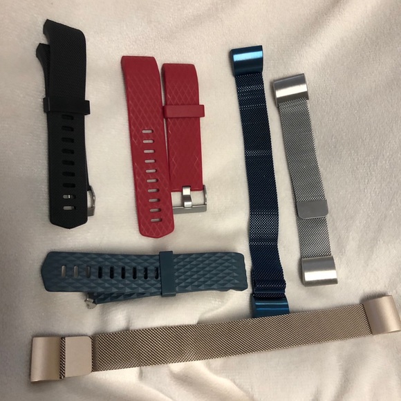 6x Fitbit Charge 2 Bands - Assorted colors - Picture 1 of 8
